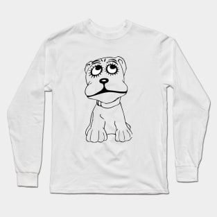 Cutie Pie with Big Eyes Long Sleeve T-Shirt